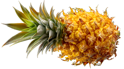 Juicy pineapple bursting with vibrant flavor, a tropical delight for refreshing summer drinks