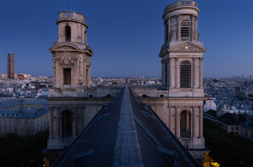 Saint-Sulpice, Paris, view from the top of the church