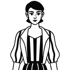 Diverse fashion model silhouettes collection for design projects