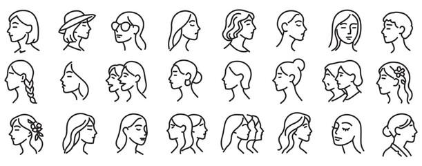 Fototapeta premium hand drawn vector illustration of a set of black and white