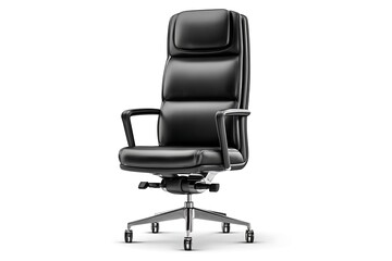 Fototapeta premium Elevate your office with a modern executive chair, perfect for a CEO or manager seeking comfortable, stylish seating in a contemporary workspace setting