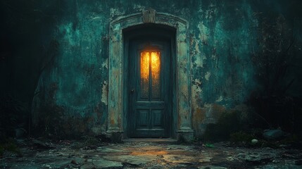 The Door That Only Opens at Midnight --ar 16:9 --stylize 750 --v 6.1 Job ID: 20b04050-d4ad-48cf-8cf4-35a8274fa3ad
