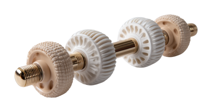 Weightlifting equipment display gym product PNG, isolated on transparent background