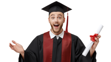 Blonde Male Graduate