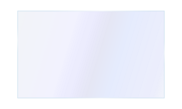 Realistic transparent shiny glossy blue glass panel with light glare reflective surface effect overlay on isolated background rectangle gradient window mirror png - Powered by Adobe