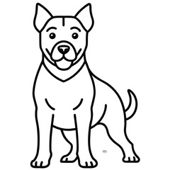 Diverse collection of dog breed animal illustrations featuring various canine companions in stylized art