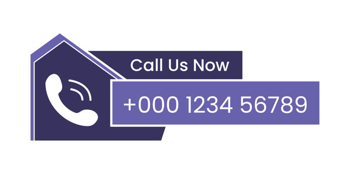 Call to action Call us now Button. Phone icon. Contact us button and Phone number