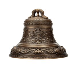 Bell ringing ceremony historic venue object PNG, isolated on transparent background