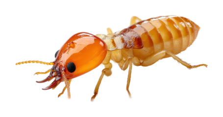 Insect life termites under magnification nature PNG, isolated on transparent background