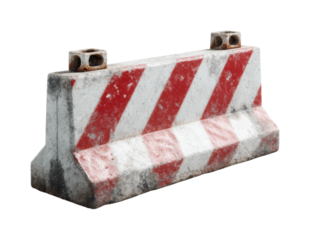 Traffic barrier installation urban area PNG, isolated on transparent background