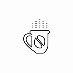 coffee cup steam icon sign vector