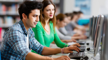 Digital Literacy Training: South Asian Learning Specialist Studies Technology Adoption Rates on Educational Analytics Screen. Using Digital Skills Platform He Conducts Computer Lit