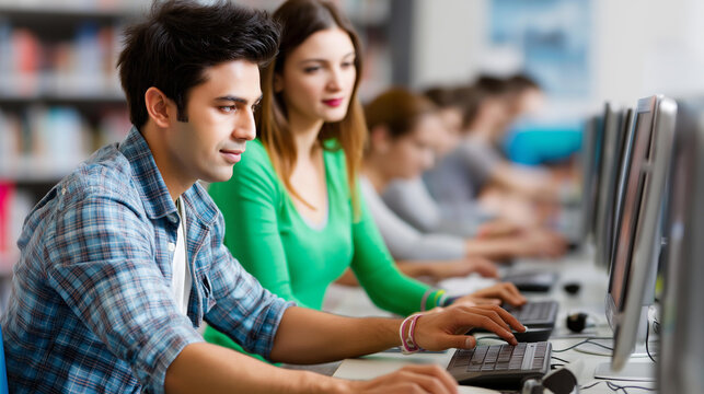 Digital Literacy Training: South Asian Learning Specialist Studies Technology Adoption Rates on Educational Analytics Screen. Using Digital Skills Platform He Conducts Computer Lit
