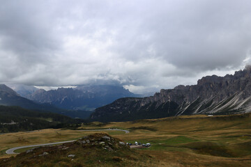 Fototapeta premium high mountain landscape in Dolomites, Italy