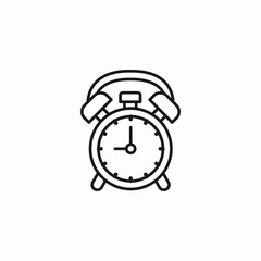 classic round clock icon sign vector