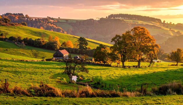 Autumnal rural landscape