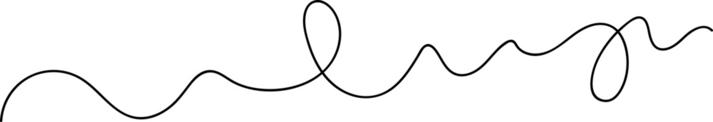 Abstract Wavy Line Vector Illustration