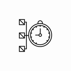 stopwatch with tasks icon sign vector