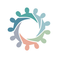 Circle of People Logo Concept

