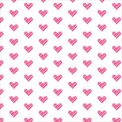 Striped Heart Valentine's Day Pattern