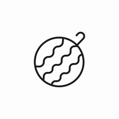 whole watermelon icon icon sign vector