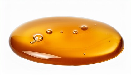 Macro Honey Drops Isolated On White Background File Contains A Clipping Path