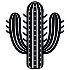 cactus vector icon on white background