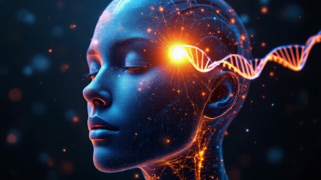 Human brain dna connection - Powered by Adobe