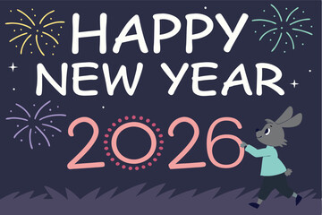 animation firework animation spelling out happy