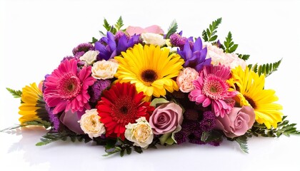 Bouquet Of Flowers Isolated On White