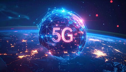 Global 5G network concept