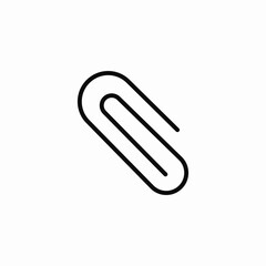 paperclip accessory icon sign vector