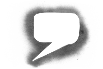 Photo graffiti, grunge spray stain symbol, icon isolated on white