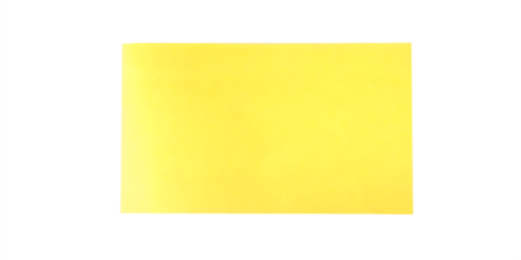 A bright yellow square sticky note isolated on white background