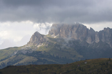 Mountain landscape with clouds - Dolomites © Catalin