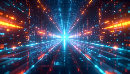 Cyber Data Protection Background with Smooth Encrypted Code Pattern – Metallic Style