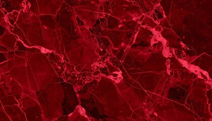 Deep Red Marble Texture: Veined Crimson Stone Background