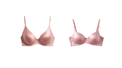 Pink bra lingerie on transparent background png