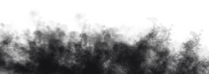 Dense black smoke effect rising upward, creating a dramatic atmosphere. Realistic fog, smog, or fire aftermath texture for backgrounds and overlays. Perfect for horror, destruction, or dark art.