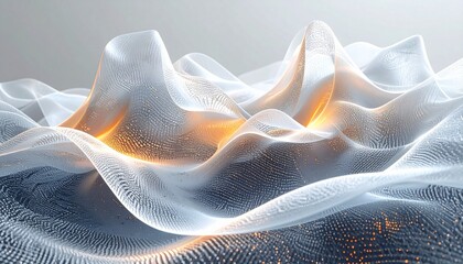 Bio-organic wave lattice vector with semi-transparent texture