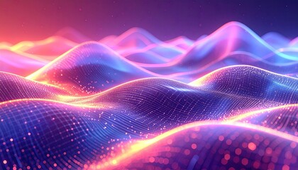 Quantum grid folds vector with soft prism illusion