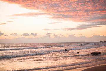 Obraz premium sunset at the beach