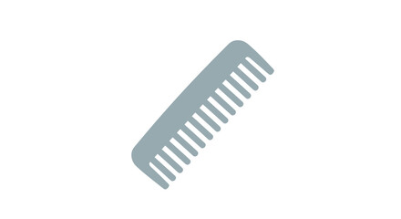 Simple Gray Comb for Hair Styling and Grooming.