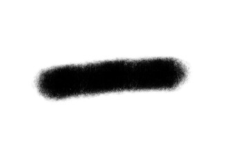 Black horizontal line isolated on transparent background