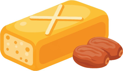 vector illustration of a sandwich