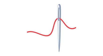 Red Thread Passed Through a Silver Needle.