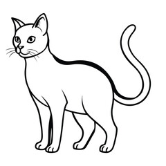 Obraz premium Minimalist abstract line art illustration with bold color elements and geometric shapes