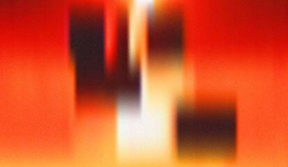 Abstract orange and brown blurred background with film grain noise, textured, warm, and vibrant...