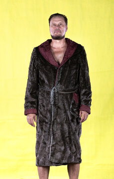 rich old man in a dressing gown