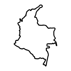 Outline map of Colombia